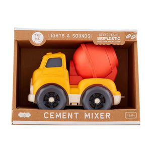Yellow Construction Cement Mixer Toy Truck