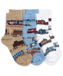 Boys Crew Socks - Transportation 1 pair