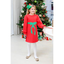 Load image into Gallery viewer, Eliza&#39;s Applique Dress Bow - Richmond Red/ Kiawah Kelly Green
