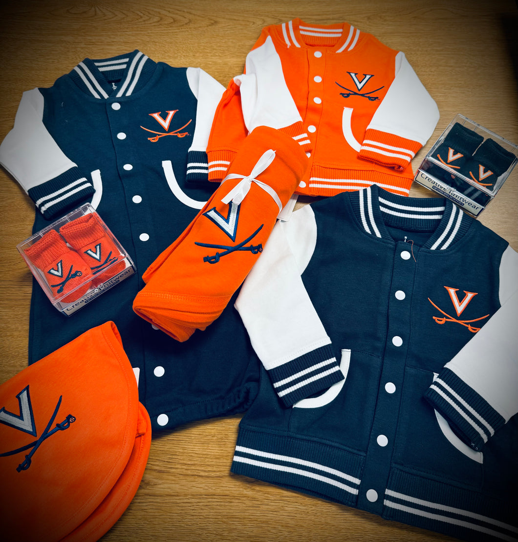 UVA Varsity Solid Blanket- Orange