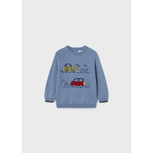 Load image into Gallery viewer, Cars Knit Sweater - Blue
