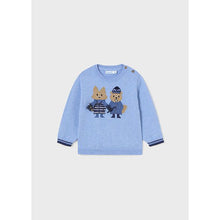 Load image into Gallery viewer, Winter Woodland Friends Sweater- Sky Blue
