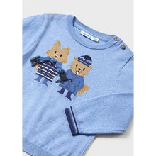 Load image into Gallery viewer, Winter Woodland Friends Sweater- Sky Blue
