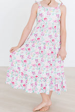 Load image into Gallery viewer, Watercolor Floral Ruffle Maxi Dress
