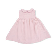 Load image into Gallery viewer, Muslin Lotus Petal Collar Dress Set
