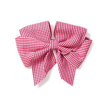 Load image into Gallery viewer, Red Mini Gingham Hair Bow
