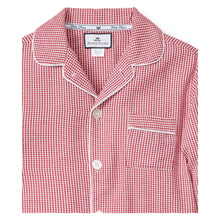 Load image into Gallery viewer, Red Mini Gingham Pajamas

