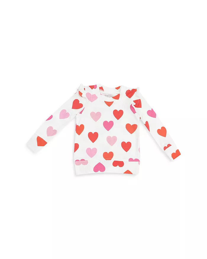 Big Hearts Ruffle Sweatshirt