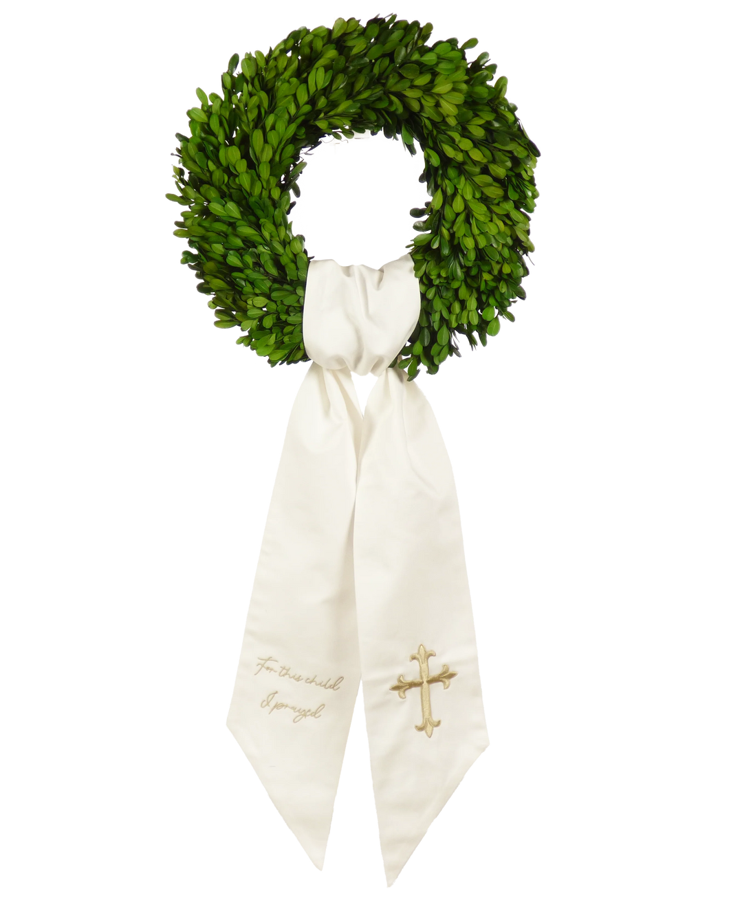 Wreath Sash- For This Child I Prayed