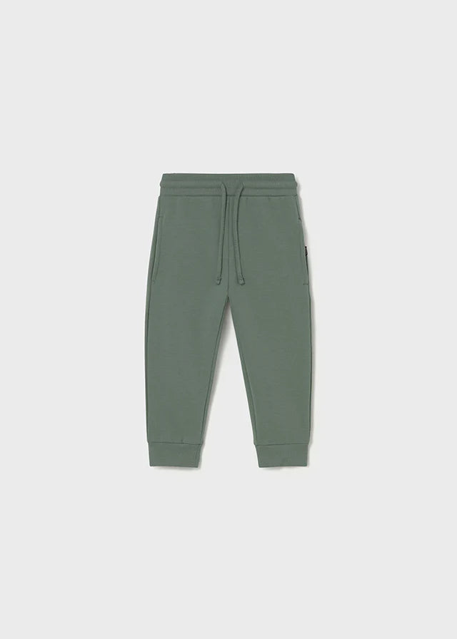 Baby Basic Cuffed Fleece Trouser- Fir/Spruce