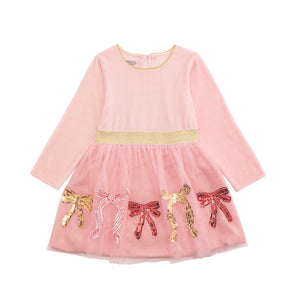 Bow Tutu Dress- Pink