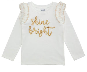 White Shine Bright Tinsel Tee