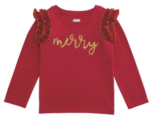 Red Merry Tinsel Tee