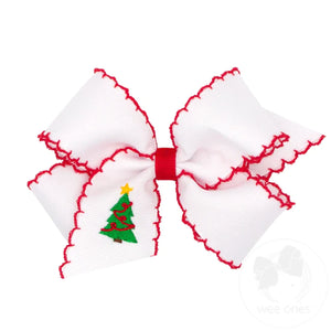 Moonstitch Hair Bow - Embroidered Tree