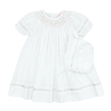 Load image into Gallery viewer, Smocked Daygown w/ Viole Insert
