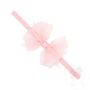 Mini Organza Double Bow on Band