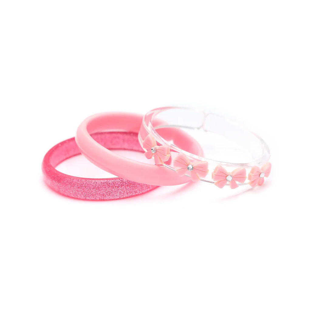 Bows Bangles- Vintage Pink