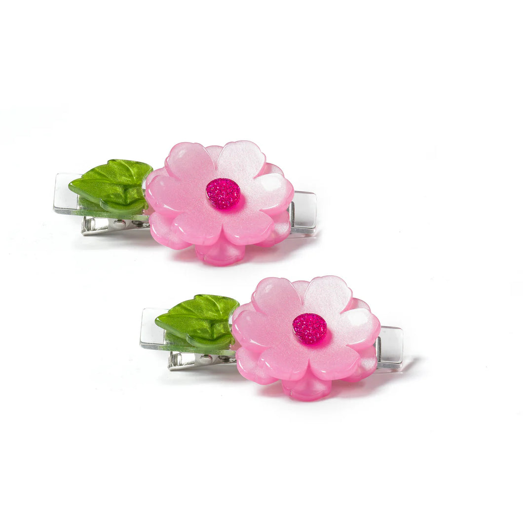 Peonies Flower Hair Clips