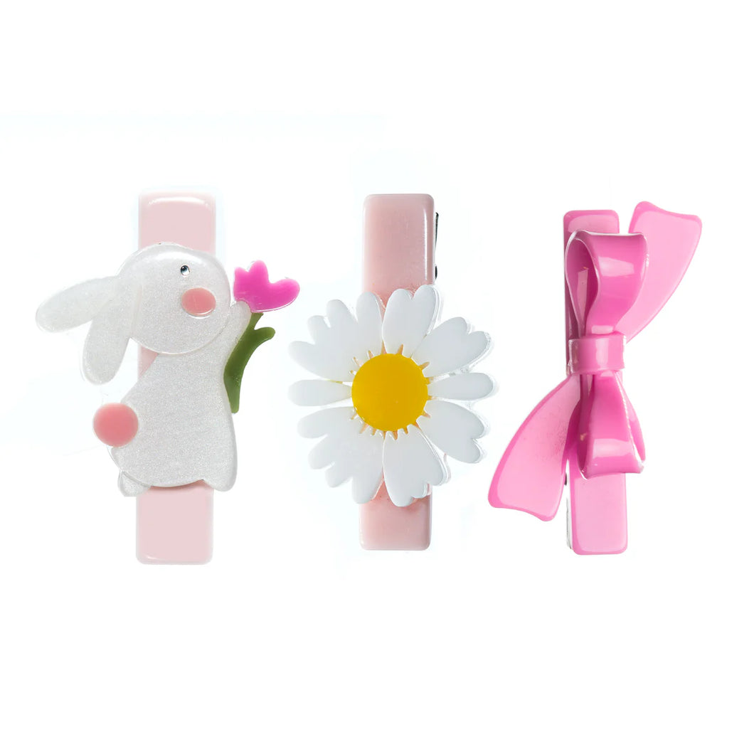 Bunny, Bow & Daisy Hair Clips