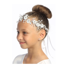 Load image into Gallery viewer, Floral Hair Vine w/ Rhinestones &amp; Pearl Accents
