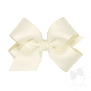 Satin w/ Grosgrain Underlay Bow
