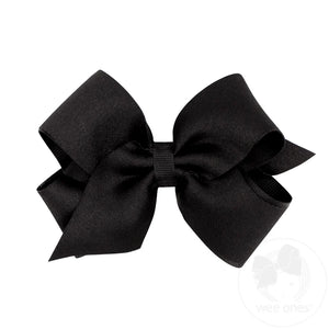 Satin w/ Grosgrain Underlay Bow