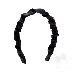 Ruffle Satin Headband