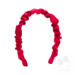 Ruffle Satin Headband