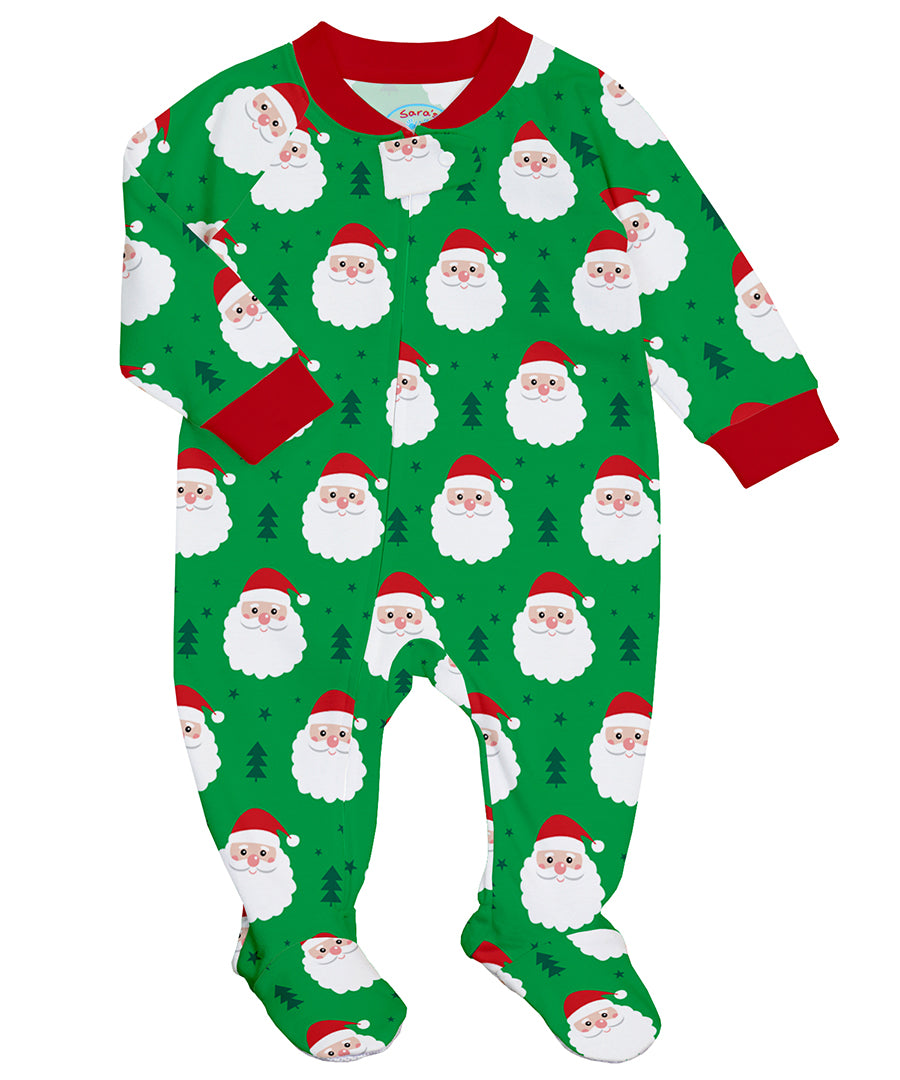 Footed Happy Santa Pajama