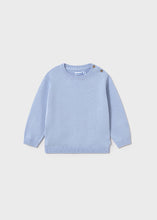 Load image into Gallery viewer, Basic Cotton Sweater- Light Blue
