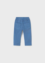 Load image into Gallery viewer, Straight-Leg Twill Pants- Capri Blue
