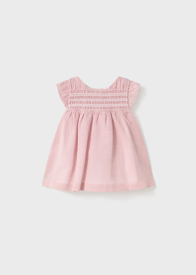 Smocked Dress- Baby Rose