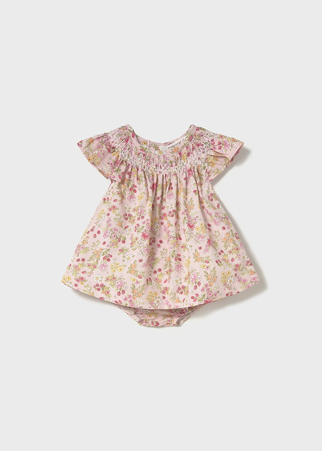 Floral Dress w/ Bloomers- Baby Rose