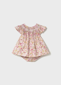 Floral Dress w/ Bloomers- Baby Rose