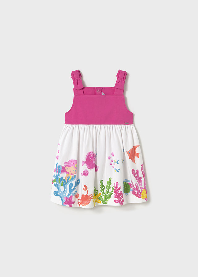 Under the Sea Mermaid Dress- Fuchsia