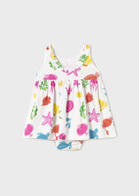 Load image into Gallery viewer, Ocean Printed Dress w/ Bloomers- Fuchsia
