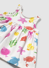 Load image into Gallery viewer, Ocean Printed Dress w/ Bloomers- Fuchsia
