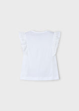 Load image into Gallery viewer, Crochet Details T-Shirt SS- White
