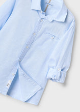 Load image into Gallery viewer, Linen Button-Down Shirt LS- Light Blue
