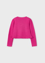 Load image into Gallery viewer, Braided Knit Cardigan- Magenta
