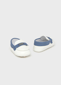 Moccasins- White/Rivier Blue