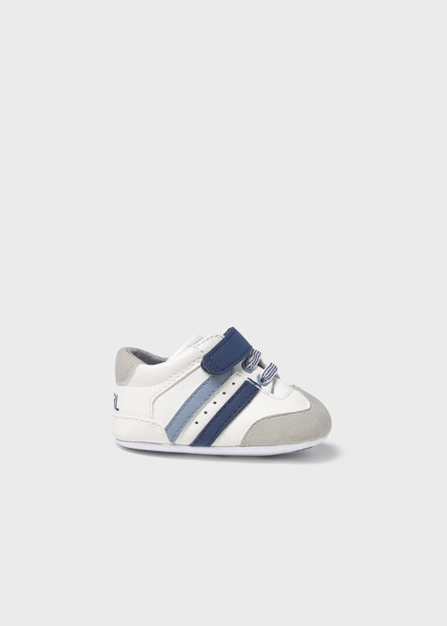 Trainer Sole- White/Rivier Blue