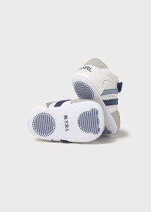 Trainer Sole- White/Rivier Blue