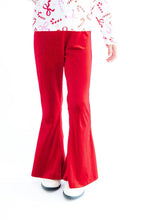 Load image into Gallery viewer, Red Velvet Bell Bottoms
