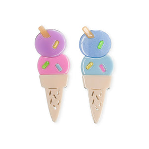 Ice Cream Cone Pastel Hair Clips