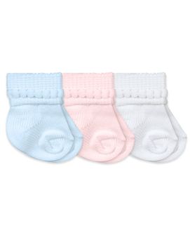 Bubble Bootie No Kick Socks - Baby Blue