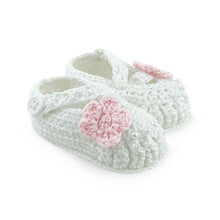 Load image into Gallery viewer, Delicate Flower Crochet Bootie
