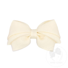 Load image into Gallery viewer, Pleated Organza Grosgrain Underlay Bow
