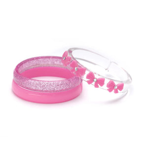 Bows Bangles- Pink