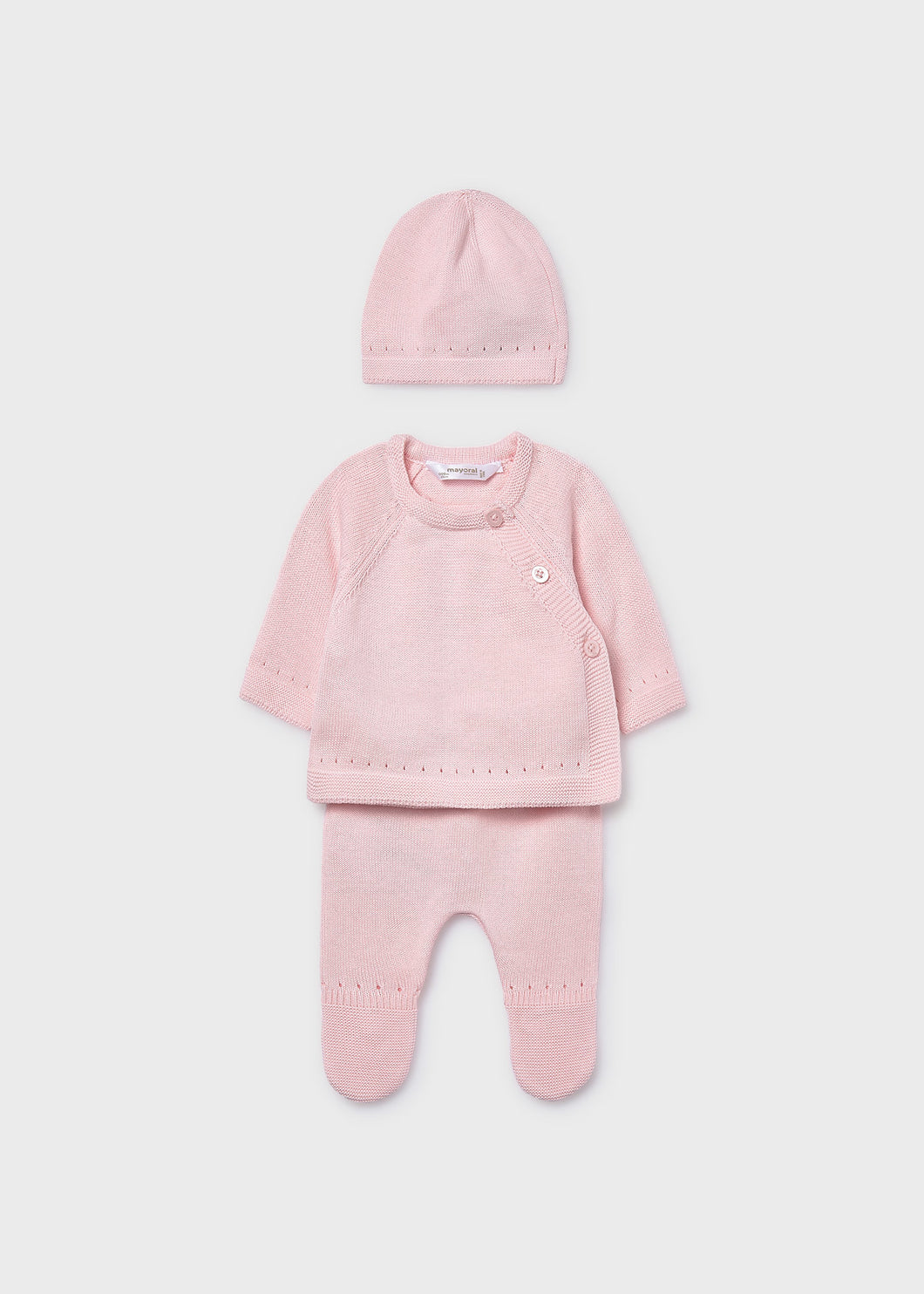 Tricot Knit Gift Set- Baby Rose
